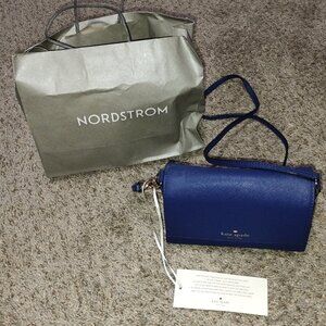 Brand NWOT (Price not on bag) Kate Spade New York Cowhide Leather Purse Navy.